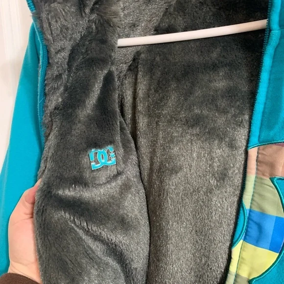 DC Teal Hoodie with Multicolor Logo - Picture 4 of 5